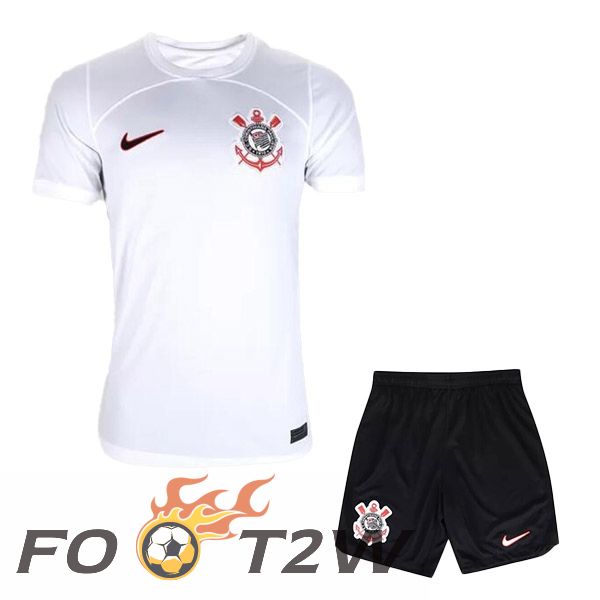 Maillot De Foot Corinthians Enfant Domicile Blanc 2023/2024