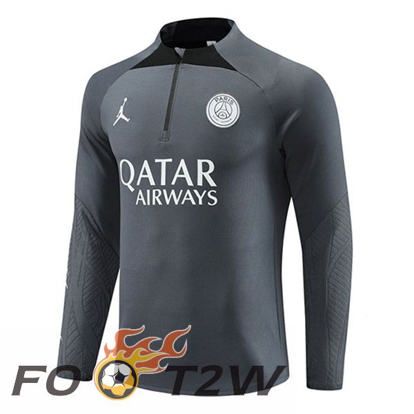 Training Sweatshirt JORDAN Paris PSG Gris 2023/2024