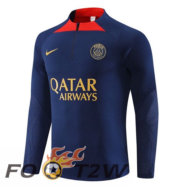 Training Sweatshirt Paris PSG Bleu Royal 2023/2024