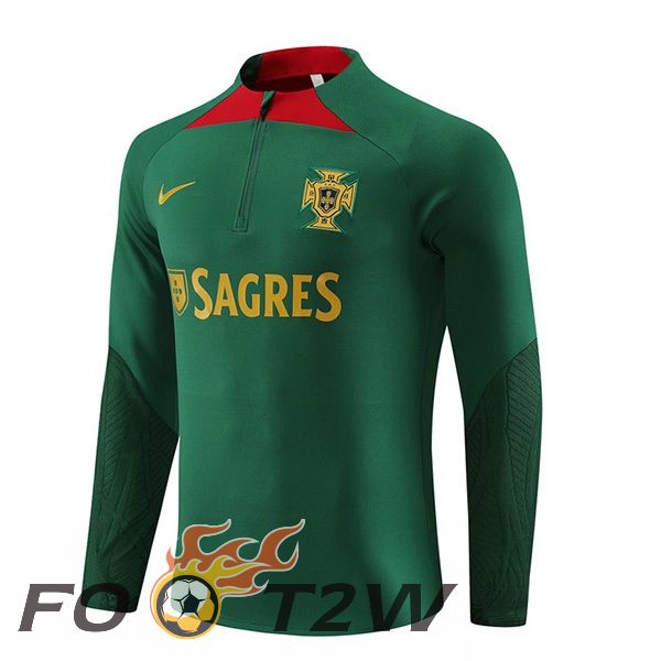 Training Sweatshirt Portugal Vert 2023/2024