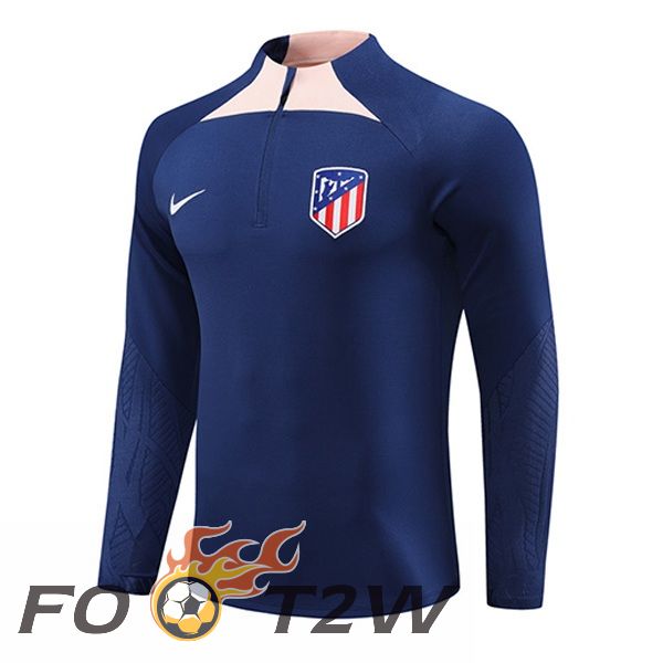 Training Sweatshirt Atletico Madrid Bleu Royal 2023/2024