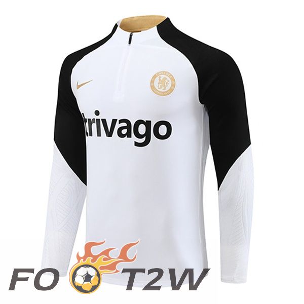 Training Sweatshirt FC Chelsea Blanc 2023/2024