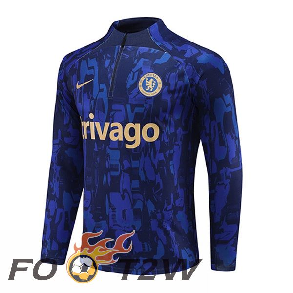 Training Sweatshirt FC Chelsea Bleu 2023/2024