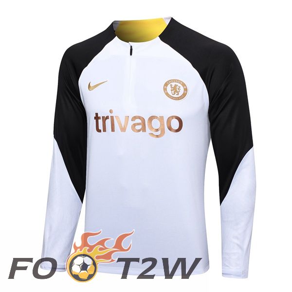 Training Sweatshirt FC Chelsea Blanc 2023/2024