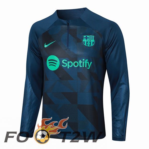 Sweatshirt Training FC Barcelone Bleu Royal 2023/2024