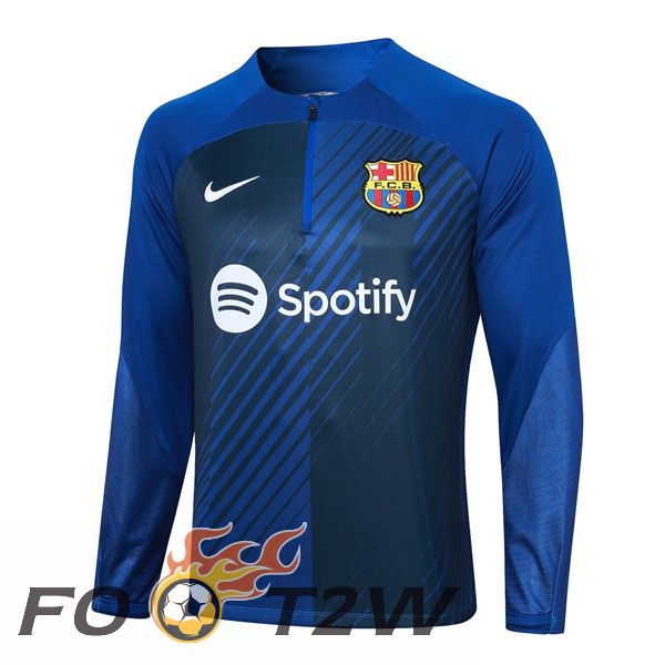 Sweatshirt Training FC Barcelone Bleu 2023/2024