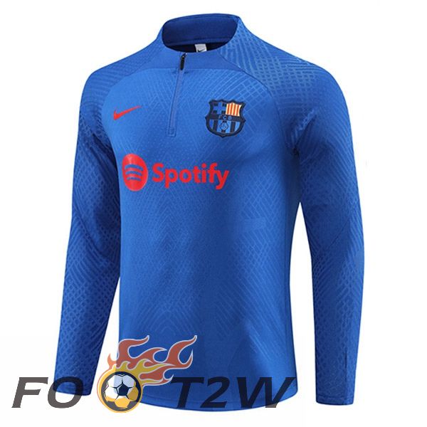 Training Sweatshirt FC Barcelone Bleu 2023/2024