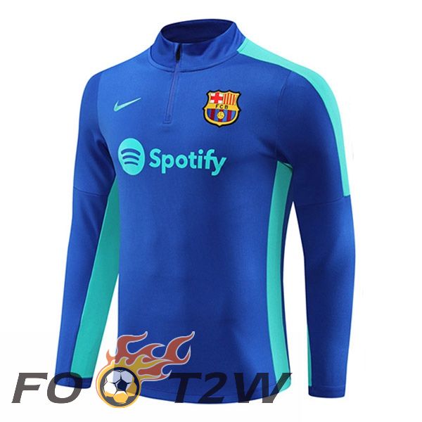 Training Sweatshirt FC Barcelone Bleu 2023/2024