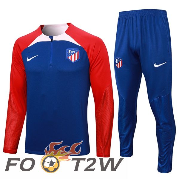 Ensemble Survetement De Foot Atletico Madrid Bleu 2023/2024