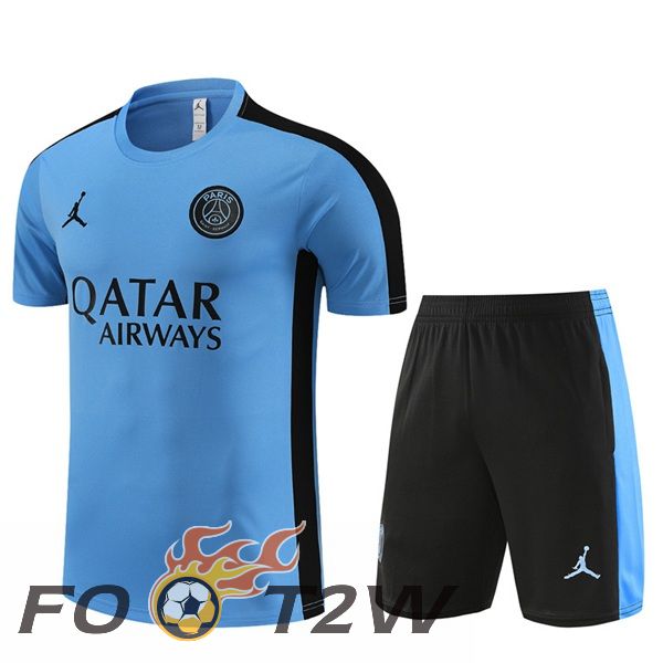 Ensemble Training T-Shirts Paris PSG + Shorts Bleu 2023/2024