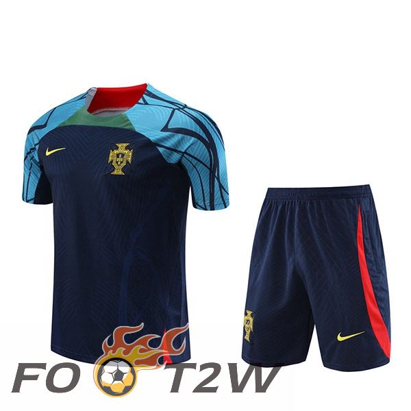 Training T-Shirts Portugal + Shorts Noir 2023/2024