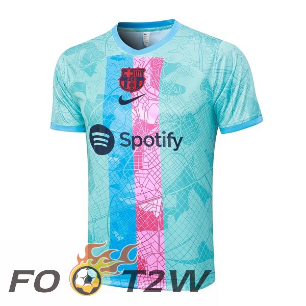 Training T-Shirts FC Barcelone Bleu 2023/2024