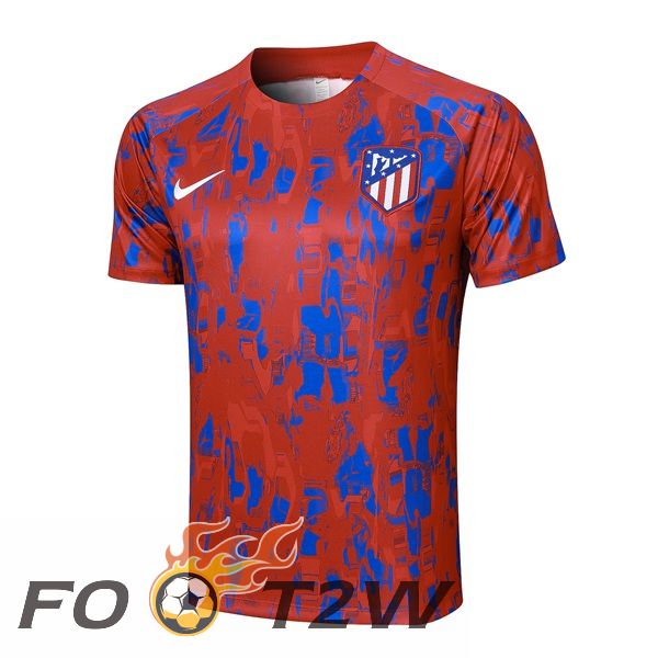 Training T-Shirts Atletico Madrid Rouge Bleu 2023/2024