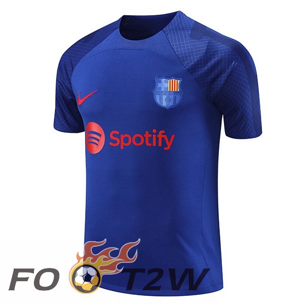 Ensemble Training T-Shirts FC Barcelone Bleu Royal 2023/2024