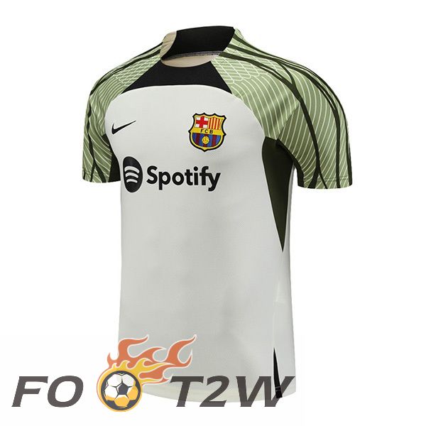 Training T-Shirts FC Barcelone Blanc 2023/2024