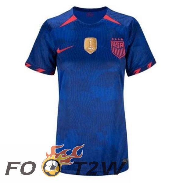 Maillot De Foot Etats-Unis Femme Exterieur Bleu 2023/2024