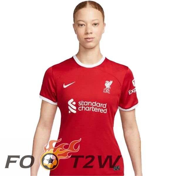 Maillot De Foot FC Liverpool Femme Domicile Rouge 2023/2024