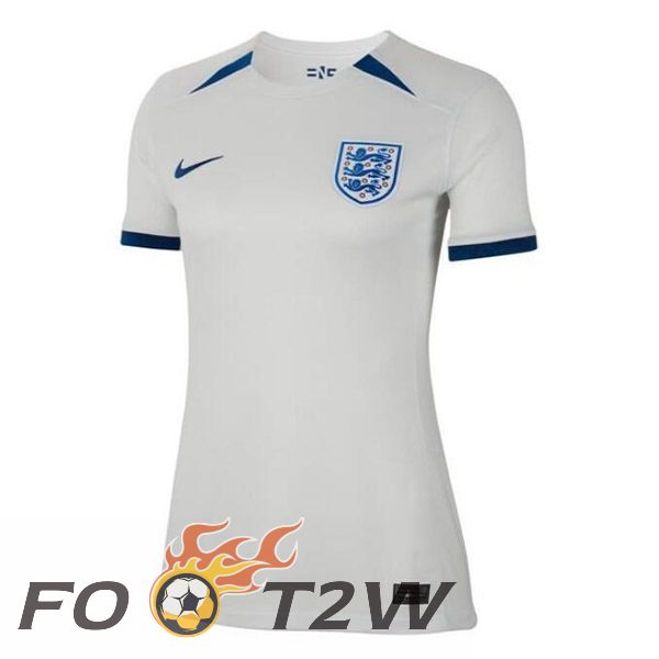 Maillot De Foot Angleterre Femme Domicile Blanc 2023/2024