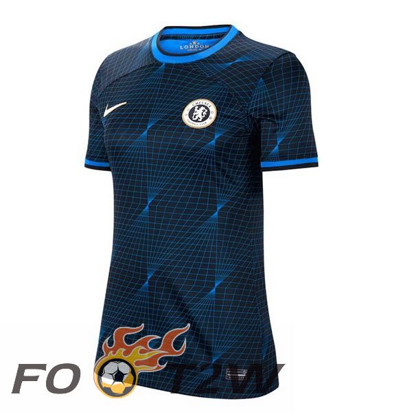 Maillot De Foot FC Chelsea Femme Exterieur Bleu 2023/2024