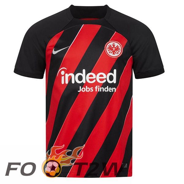 Maillot De Foot Eintracht Frankfurt Domicile Noir Rouge 2023/2024