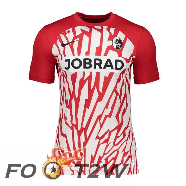 Maillot De Foot SC Fribourg Domicile Rouge 2023/2024