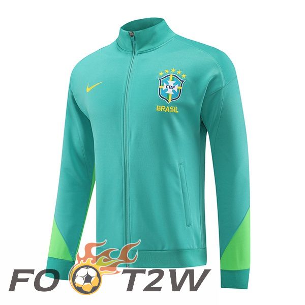 Veste De Foot Bresil Vert 2023/2024