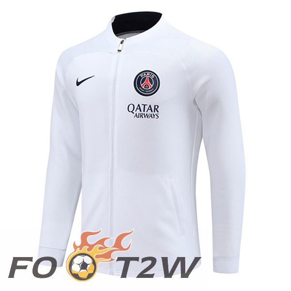 Veste Foot Paris PSG Blanc 2023/2024