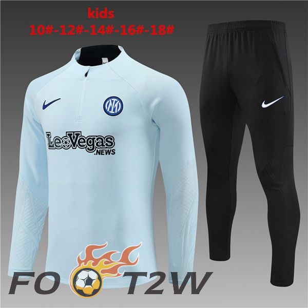 Ensemble Survetement De Foot Inter Milan Enfant Gris 2023/2024