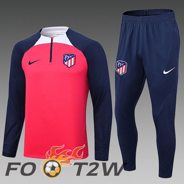 Ensemble Survetement De Foot Atletico Madrid Enfant Rouge 2023/2024