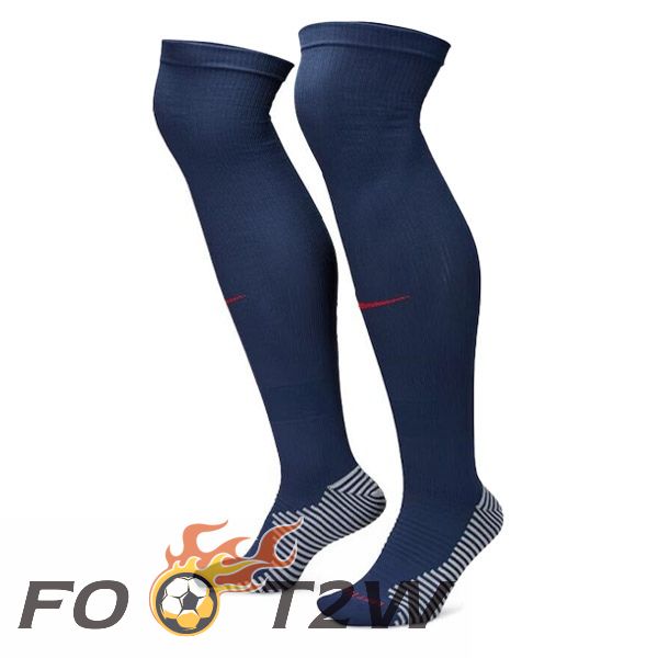 Chaussettes De Foot Paris PSG Domicile Bleu Royal 2023/2024