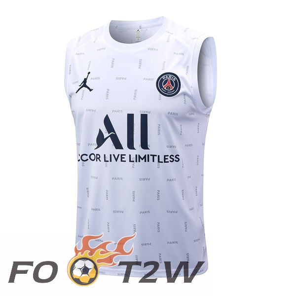 Gilet De Foot Paris PSG Blanc 2023/2024