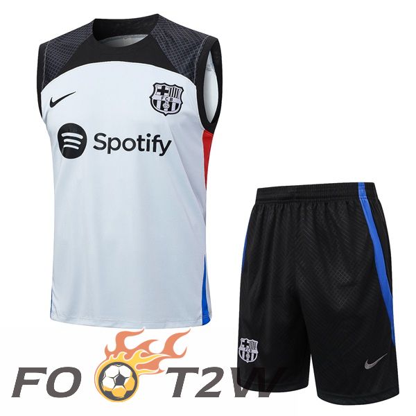 Gilet De Foot FC Barcelone + Shorts Gris 2023/2024