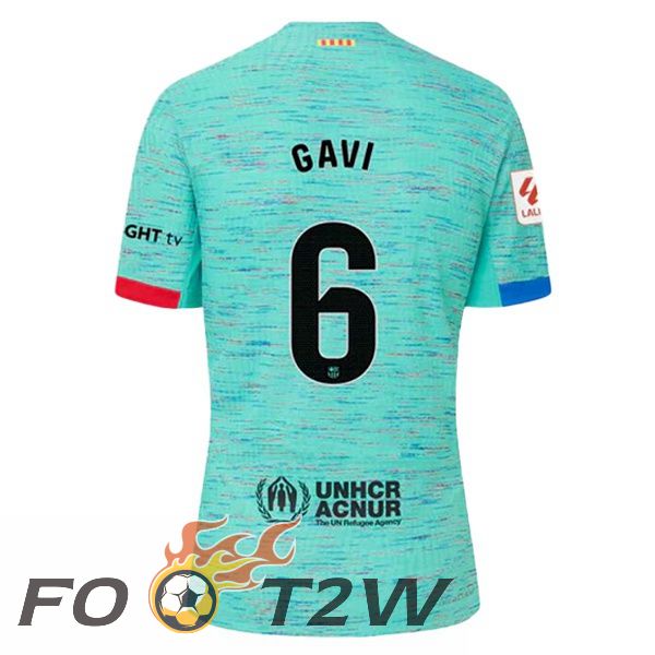 Maillot De Foot FC Barcelone (GAVI 6) Third Vert 2023/2024