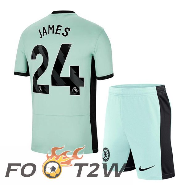 Maillot De Foot FC Chelsea (James 24) Enfant Third Vert 2023/2024