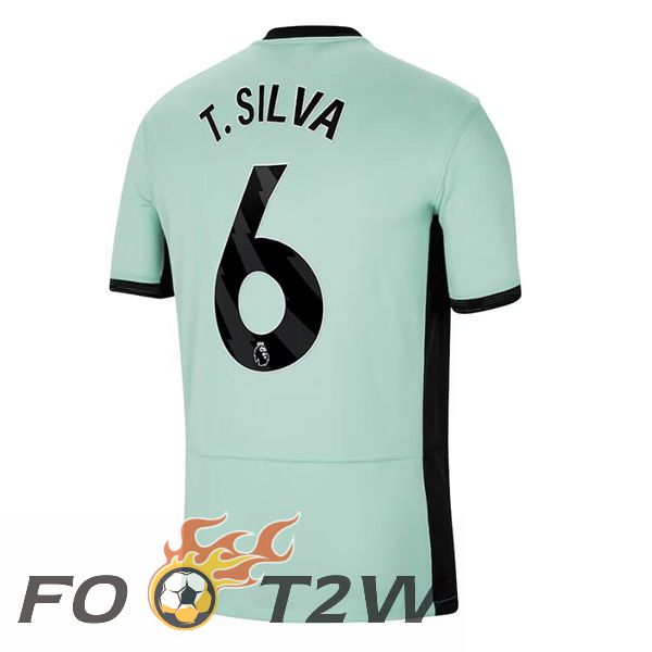 Maillot De Foot FC Chelsea (T. Silva 6) Third Vert 2023/2024