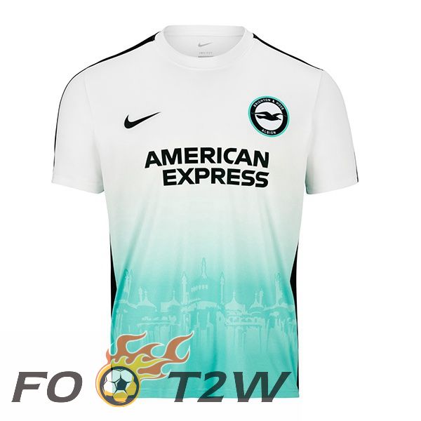 Maillot De Foot FC Brighton EUFA Blanc Vert 2023/2024