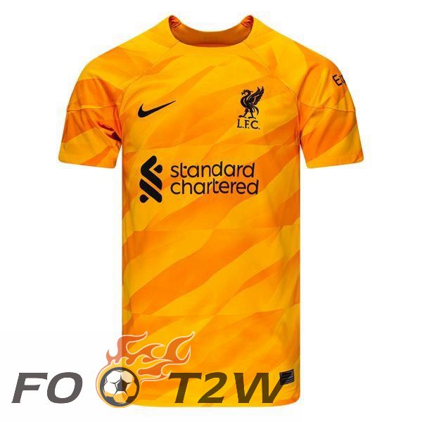 Maillot De Foot FC Liverpool Gardien De but Orange 2023/2024