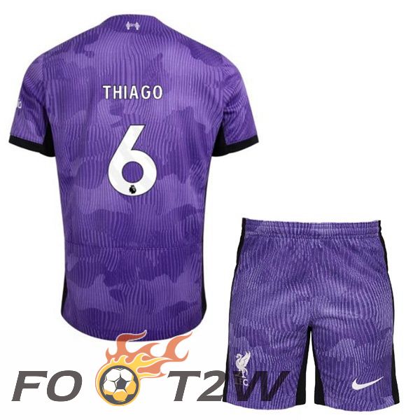 Maillot De Foot FC Liverpool (THIAGO 6) Enfant Third Pourpre 2023/2024