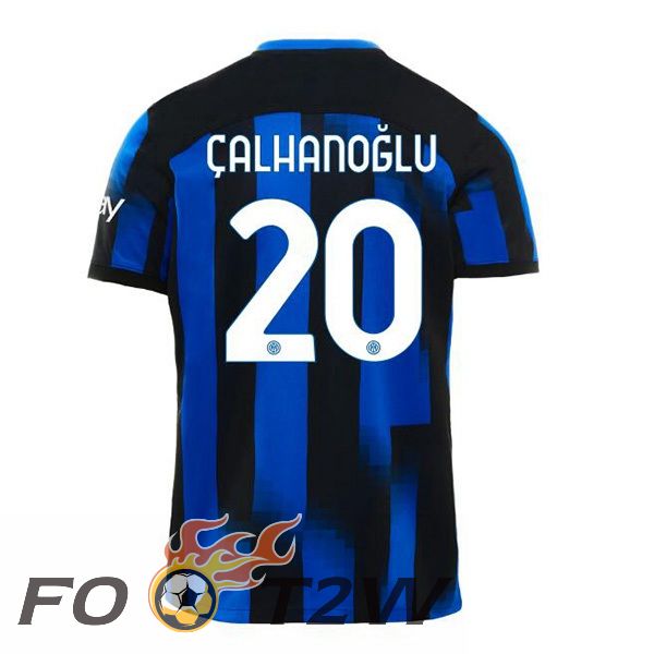 Maillot De Foot Inter Milan (ÇALHANOĞLU 20) Domicile Bleu 2023/2024