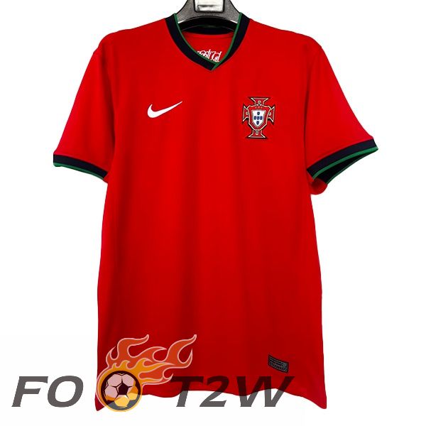 Maillot Foot Equipe De Portugal Domicile Rouge Version Fuite UEFA Euro 2024