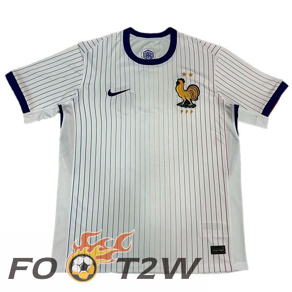 Maillot Foot Equipe De France Exterieur Blanc Version Fuite UEFA Euro 2024