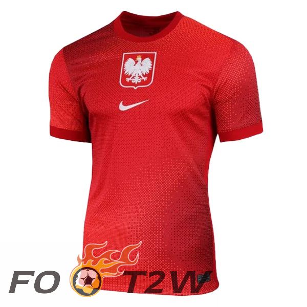 Maillot Equipe Pologne Exterieur Rouge UEFA Euro 2024