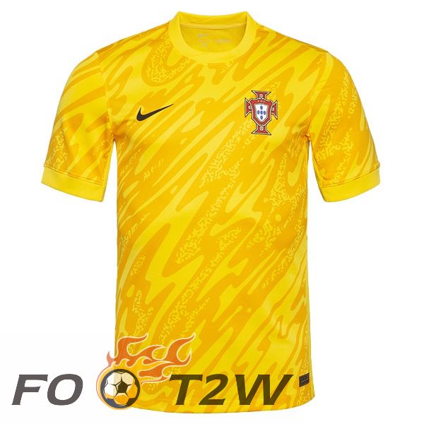 Maillot Equipe Portugal Gardien De but Jaune UEFA Euro 2024