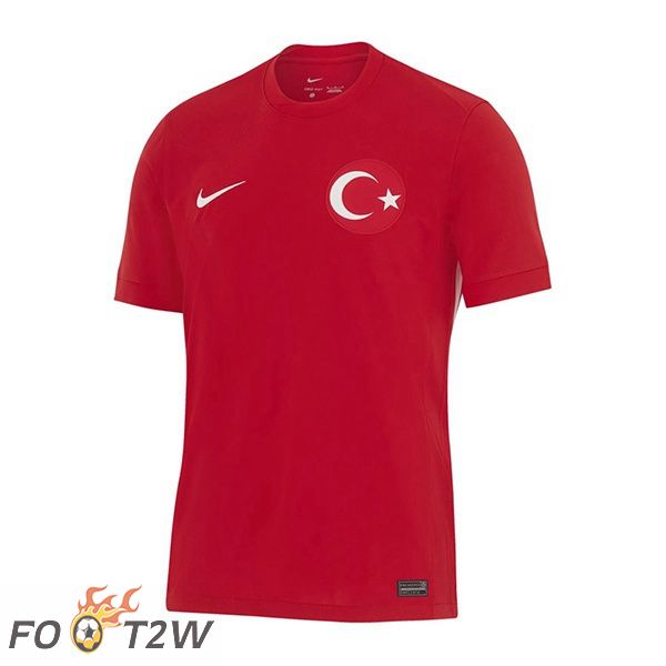 Maillot Equipe De Turquie Exterieur Rouge UEFA Euro 2024