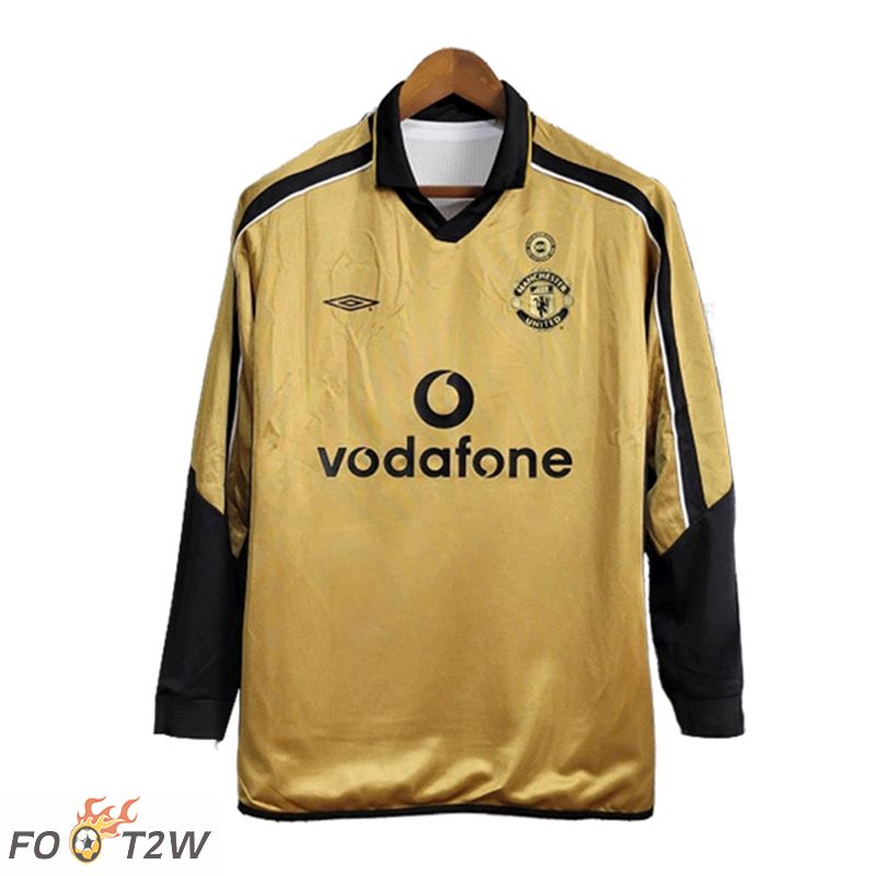 Maillot De Foot Manchester United Retro Third Manches Longues 2001/2002