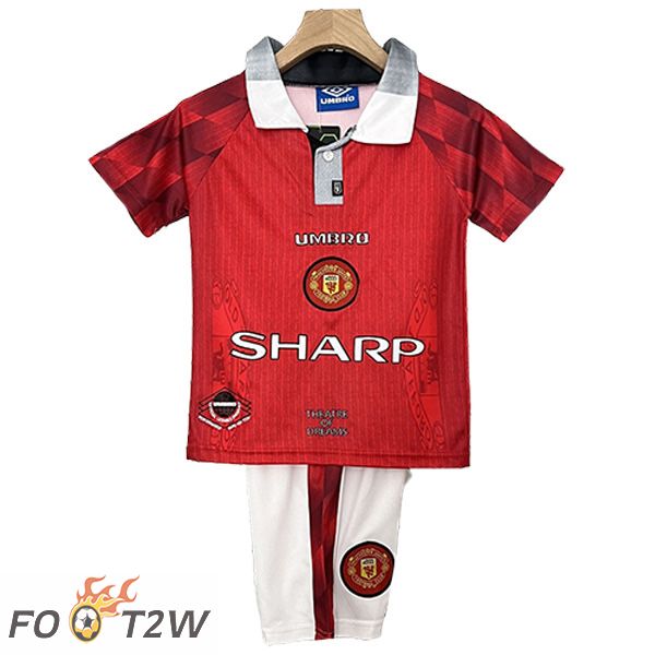 Maillot De Foot Manchester United Retro Enfant Domicile 1996/1997