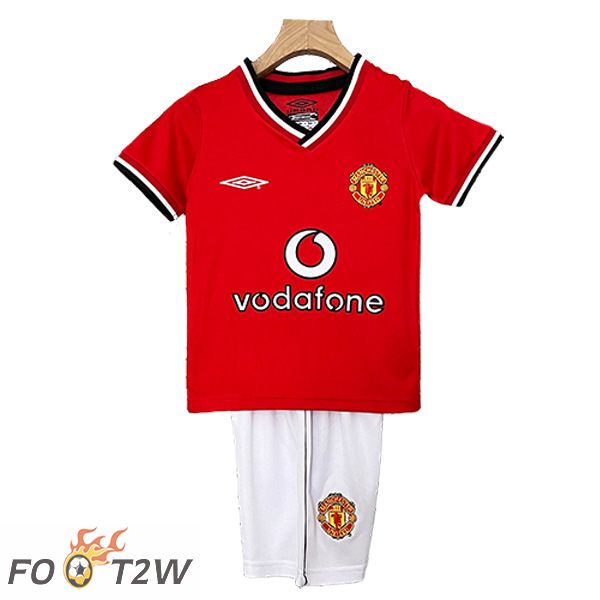 Maillot De Foot Manchester United Retro Enfant Domicile 2000/2001