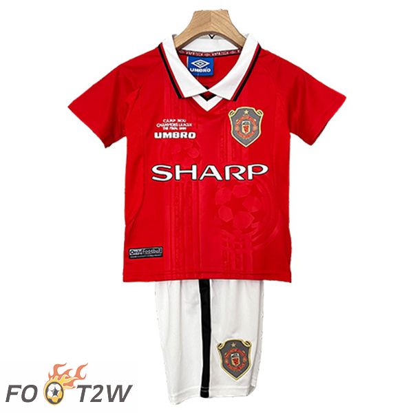 Maillot De Foot Manchester United Retro Enfant Domicile 1999/2000