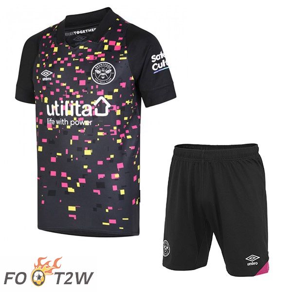 Maillot Foot Brentford FC Enfant Third Noir 2022/2023