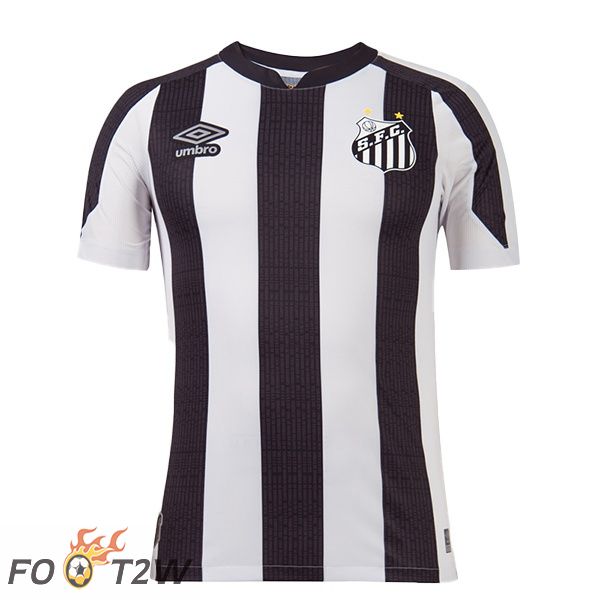 Maillot de Foot Santos FC Exterieur Blanc Noir 2022/2023